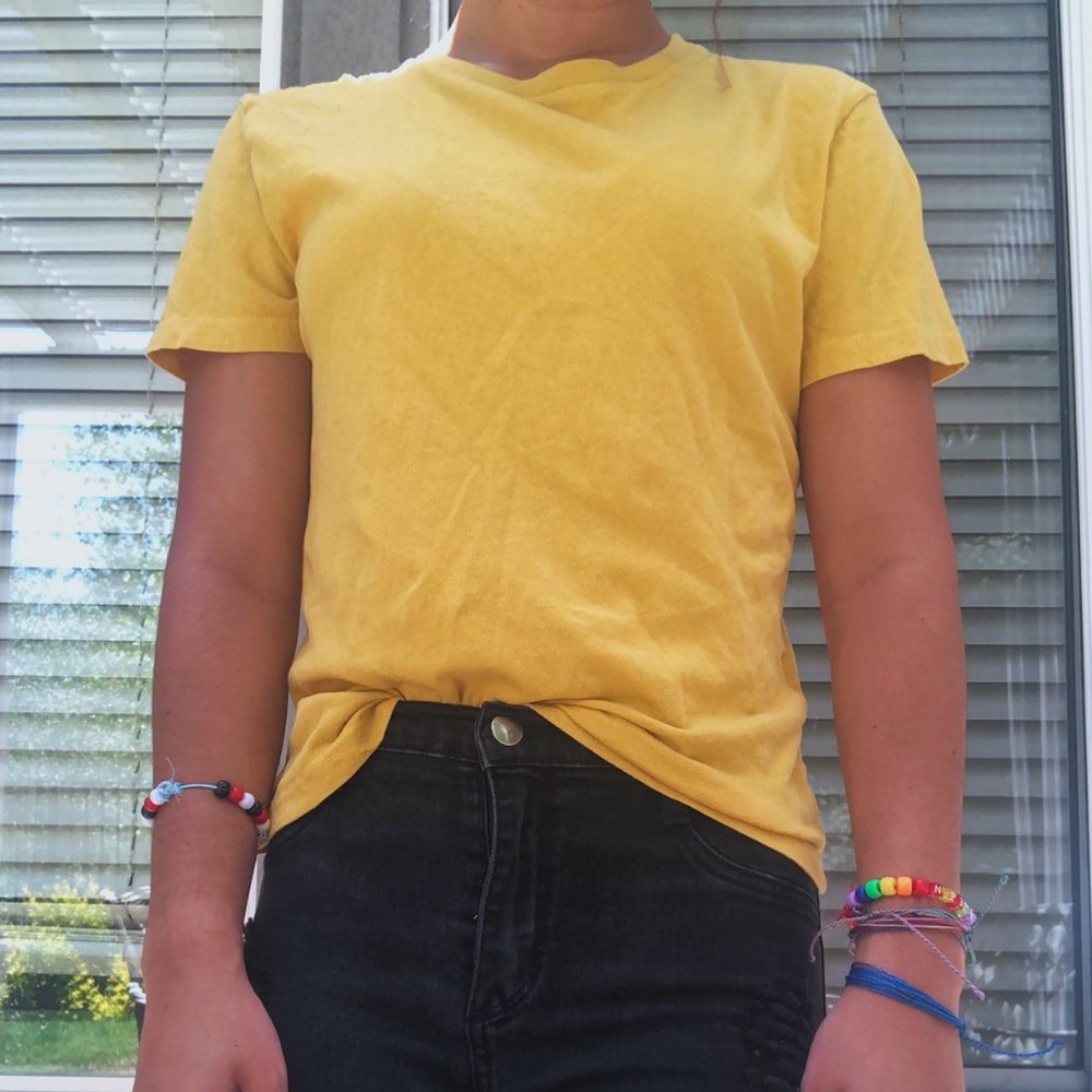 Brandy Melville Yellow T-shirt